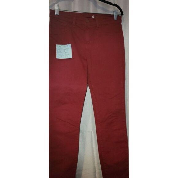 * * J BRAND BURGUNDY/WINE COLOUR SLIGHT STRETCH JEANS Final Discount - Picture 1 of 6